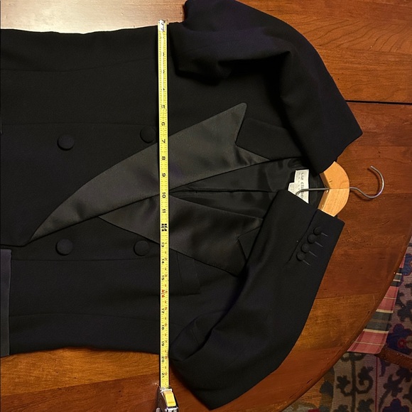 Liz Claiborne Collection vintage Tuxedo Jacket Blazer 100% Wool Size 6 - Picture 11 of 16